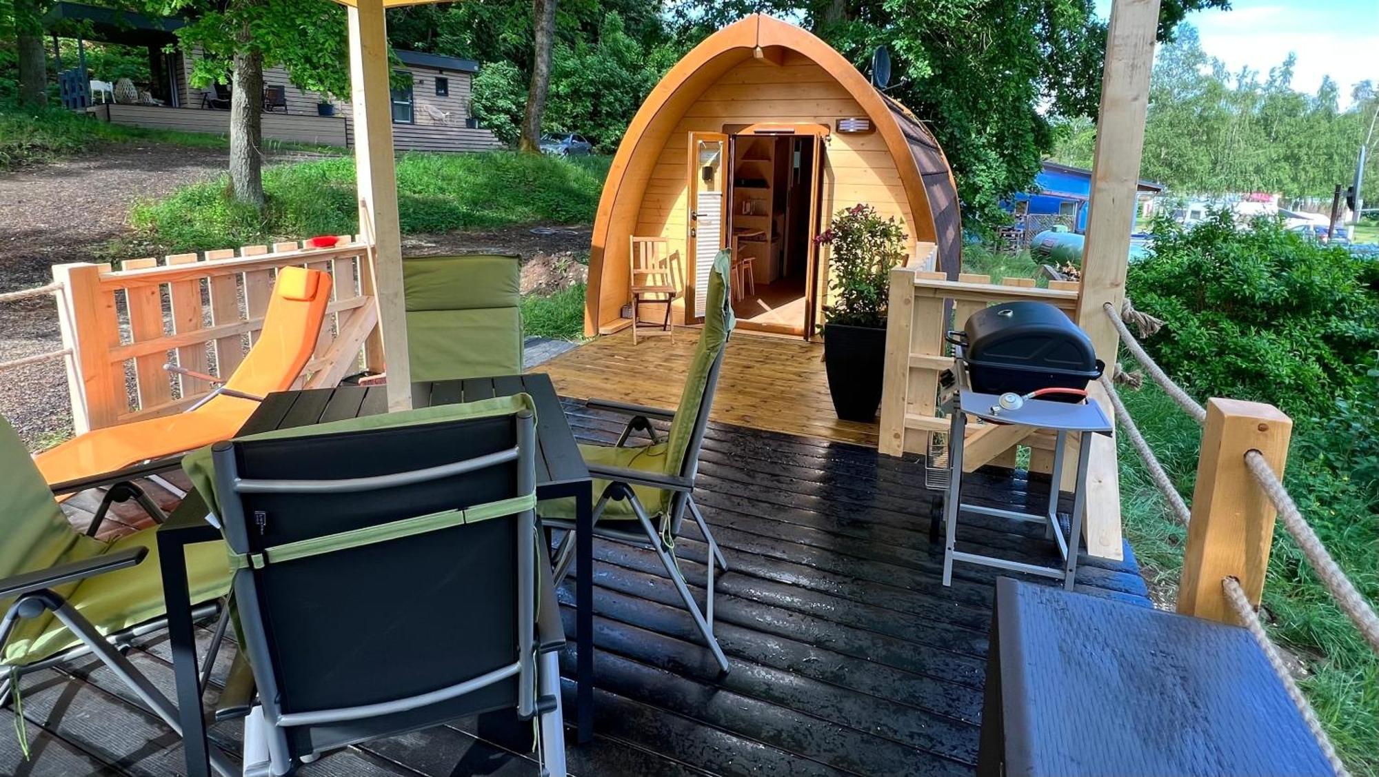 Tiny House Carlos - Zauberhaftes Camping-Pod Stuer Exterior foto