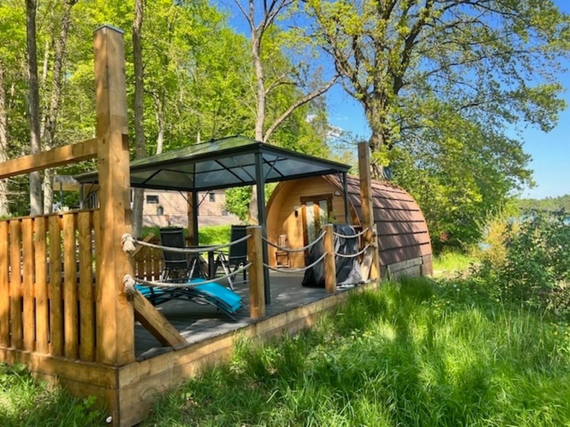 Tiny House Carlos - Zauberhaftes Camping-Pod Stuer Exterior foto
