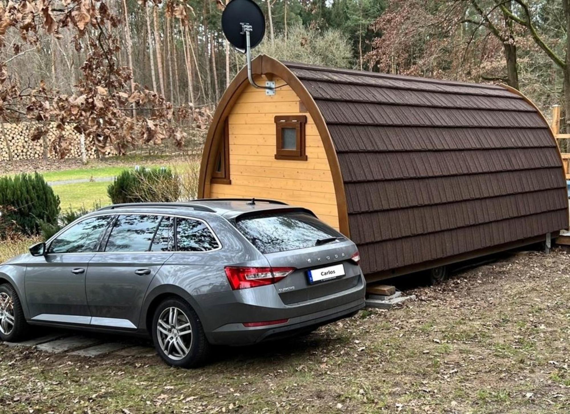 Tiny House Carlos - Zauberhaftes Camping-Pod Stuer Exterior foto
